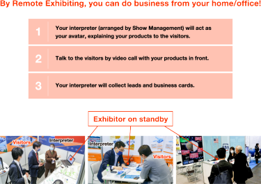 By Remote Exhibiting, you can do business from your home/office!