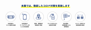 本展では、徹底したコロナ対策を実施します